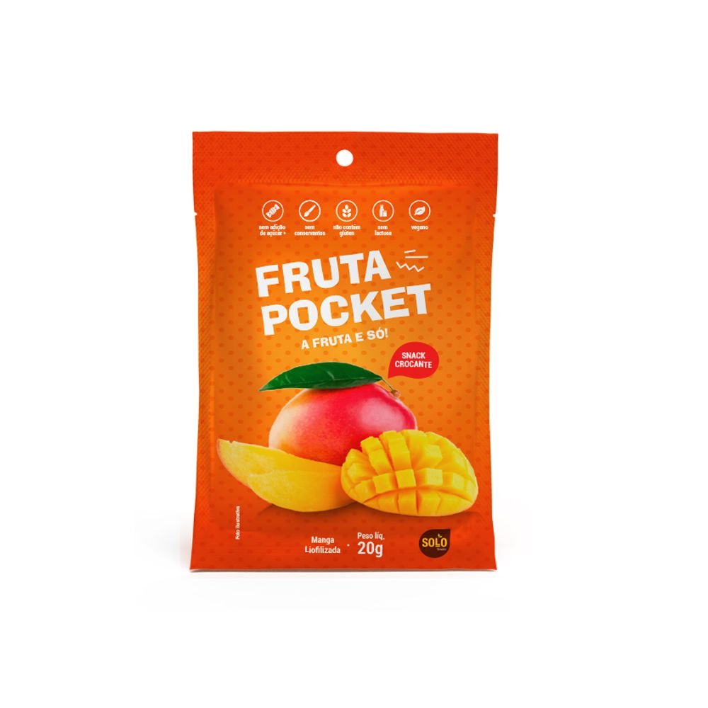 Fruta Pocket Manga Liofilizada 20g Solo Snacks